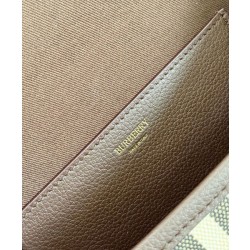 Borsa a tracolla Burberry Highlands caffè scuro