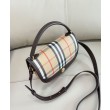 Borsa a tracolla Burberry Highlands caffè scuro
