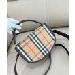 Borsa a tracolla Burberry Highlands caffè scuro