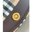 Borsa a tracolla Burberry Highlands caffè scuro