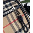 Borsa a tracolla Burberry Vintage Check color albicocca