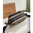 Borsa a tracolla Burberry Vintage Check color albicocca