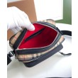Borsa a tracolla Burberry Vintage Check color albicocca