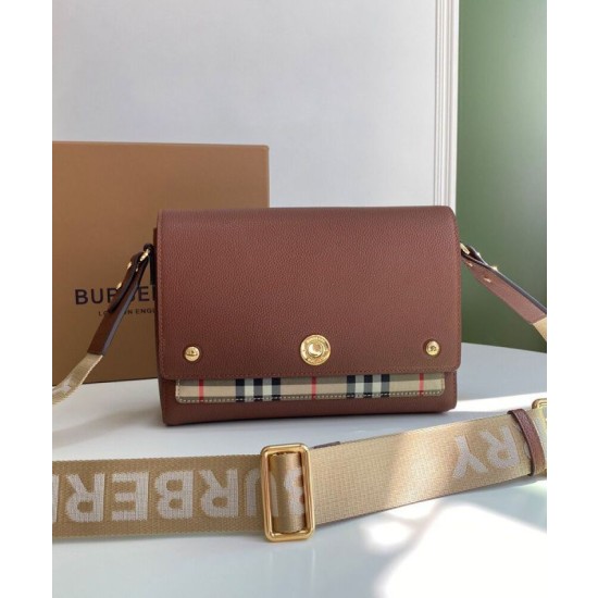 Borsa a tracolla Burberry Vintage Check Note Caffè