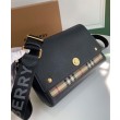 Replica Perfetta a tracolla Burberry Vintage Check Note Nera