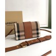 Borsa a tracolla piccola con fibbia Burberry Caffè