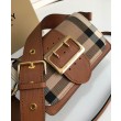 Borsa a tracolla piccola con fibbia Burberry Caffè
