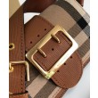 Borsa a tracolla piccola con fibbia Burberry Caffè
