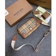 Borsa Burberry con manico superiore Caffè