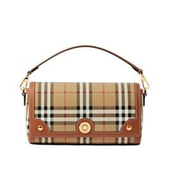Borsa Burberry con manico superiore Caffè