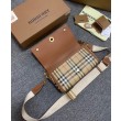 Borsa Burberry con manico superiore Caffè