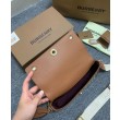 Borsa Burberry con manico superiore Caffè
