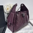 Borsa Chanel 25S Hobo AS5293 pelle di vitello grana viola