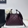 Borsa Chanel 25S Hobo AS5293 pelle di vitello grana viola
