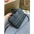 Borse Replica Alta Qualità da lavoro Burberry Ainsworth Check in betulla scura Blu