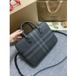 Borse Replica Alta Qualità da lavoro Burberry Ainsworth Check in betulla scura Blu