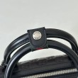 Borsa da viaggio piccola Gucci GG Emblem da uomo 855789 Nero