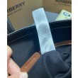 Borsa tote a quadri Burberry caffè scuro