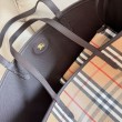 Borsa tote Burberry Bloomsbury Highlands reversibile media