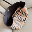 Borsa tote Burberry Bloomsbury Highlands reversibile media