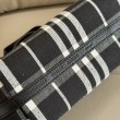 Borse Replica tote Burberry Mini Reversible Bloomsbury Check nera/Blu
