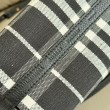Borse Replica tote Burberry Mini Reversible Bloomsbury Check nera/Blu