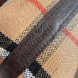 Borsa tote Burberry Mini Reversible Bloomsbury Check nera/marrone