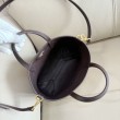 Borsa tote Burberry Mini Reversible Bloomsbury Check nera/marrone