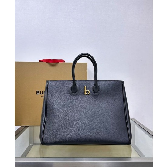 Borsa tote Burberry Rocking Horse media nera