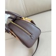 Borse Imitazioni tote mini Burberry Highlands Burberry Check caffè scuro