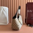 Borsa tote piccola Gucci Mercato 866646 tela GG marrone