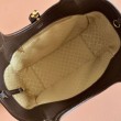 Borsa tote piccola Gucci Mercato 866646 tela GG marrone