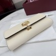 Pari all'originale replica Dettagli perfetti Portafoglio continentale Gucci Half Horsebit 848791 Bianco