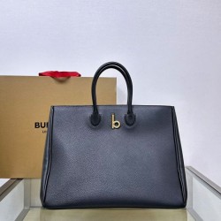 Cloni Borsa tote Burberry Rocking Horse media nera firmate