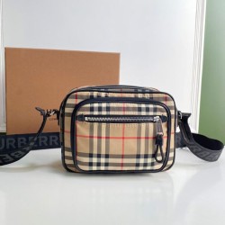 Cloni Borsa a tracolla Burberry Vintage Check color albicocca firmate
