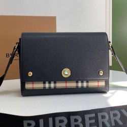 Cloni Replica Perfetta a tracolla Burberry Vintage Check Note Nera firmate