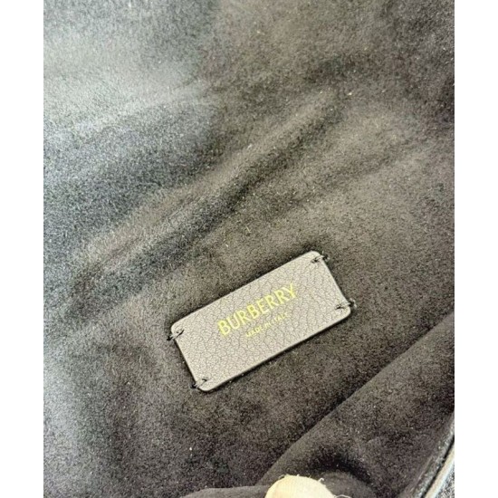 Replica di lusso Borse Alta Qualità tote Burberry Highlands media nera Imitazioni Cloni Borse Replica Alta Qualità tote Burberry Highlands media nera firmate