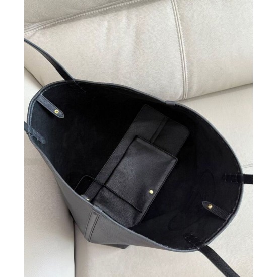 Replica di lusso Borse Alta Qualità tote Burberry Highlands media nera Imitazioni Cloni Borse Replica Alta Qualità tote Burberry Highlands media nera firmate