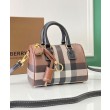 Mini borsa bowling con motivo a quadri Burberry