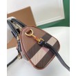 Mini borsa bowling con motivo a quadri Burberry