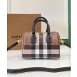 Mini borsa bowling con motivo a quadri Burberry