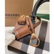 Mini borsa bowling con motivo a quadri Burberry