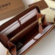 Portafoglio con cerniera Burberry Vintage Check E-canvas