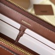 Portafoglio con cerniera Burberry Vintage Check E-canvas