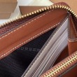 Portafoglio con cerniera Burberry Vintage Check E-canvas