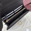 Portafoglio continentale Gucci Half Horsebit 848791 Nero