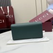 Qualità superiore replica Portafoglio continentale Gucci Half Horsebit 848791 Verde