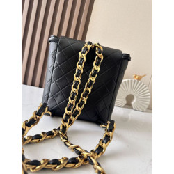 Zaino vintage Chanel Duma nero