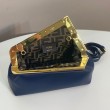 Borsa Fendi First Small In Nappa Blu Scuro