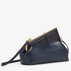 Miglior Prezzo Borsa Fendi First Small In Nappa Blu Scuro Replica